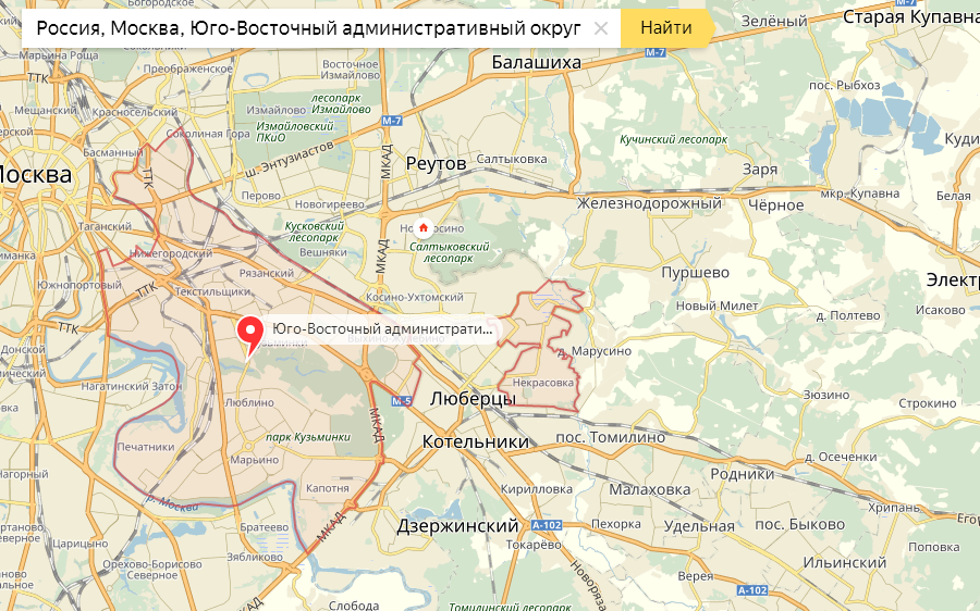 Грузовое такси в Юго-Восточном Административным Округе (ЮВАО) Москвы - газель