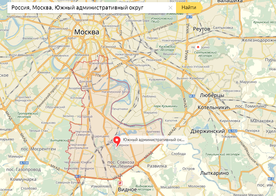 Грузовое такси в Южном Административном Округе (ЮАО) Москвы - газель